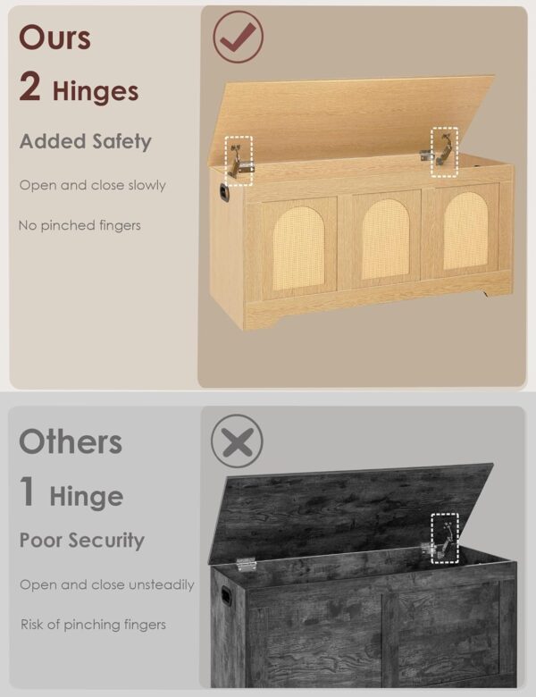 Rattan Storage Bench