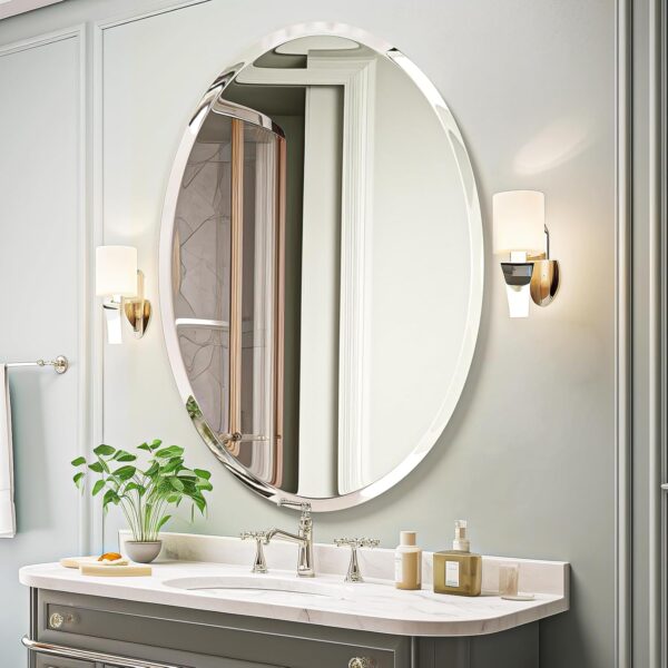Modern Frameless Mirror