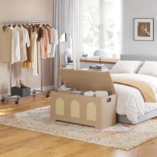 Rattan Storage Bench